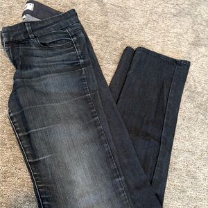 PAIGE Dark Wash Straight Leg Jeans